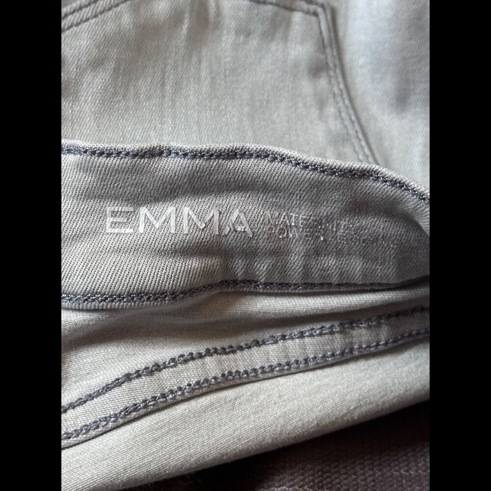 DL1961 Jeans 27 Womens Gray Emma Maternity Power Leggings Low Rise Frayed Hem - Picture 10 of 13